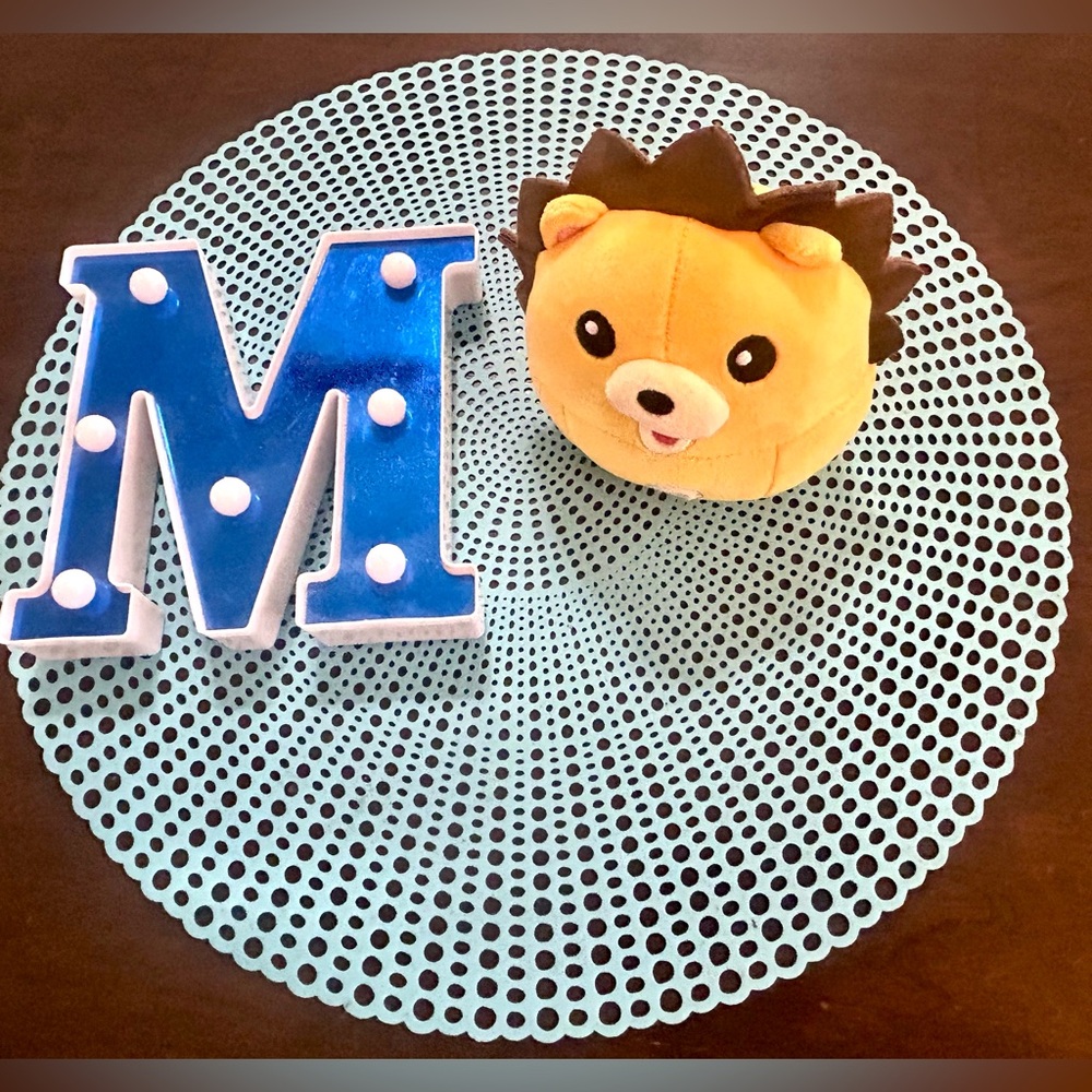 Bleach Kon Anime Yellow Brown Lion Head Ball Plush Stuffed Animal Toy 5"